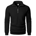 Spring Autumn New Casual Half Zipper Stand Collar Sweatshirt Trend Simple Slim Men Pullover Long Sleeve Tops Men'S Sweatshirt