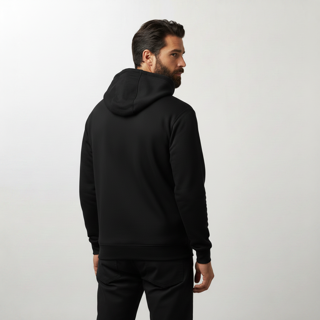 mens black hoodie