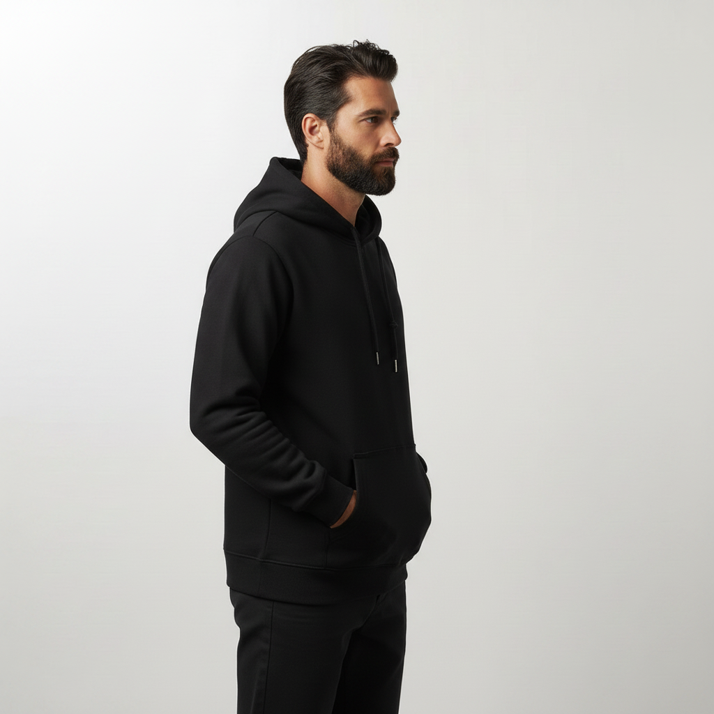 mens black hoodie