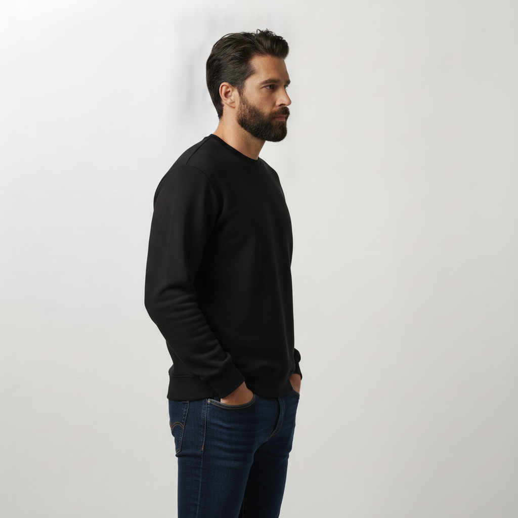 mens black sweatshirt