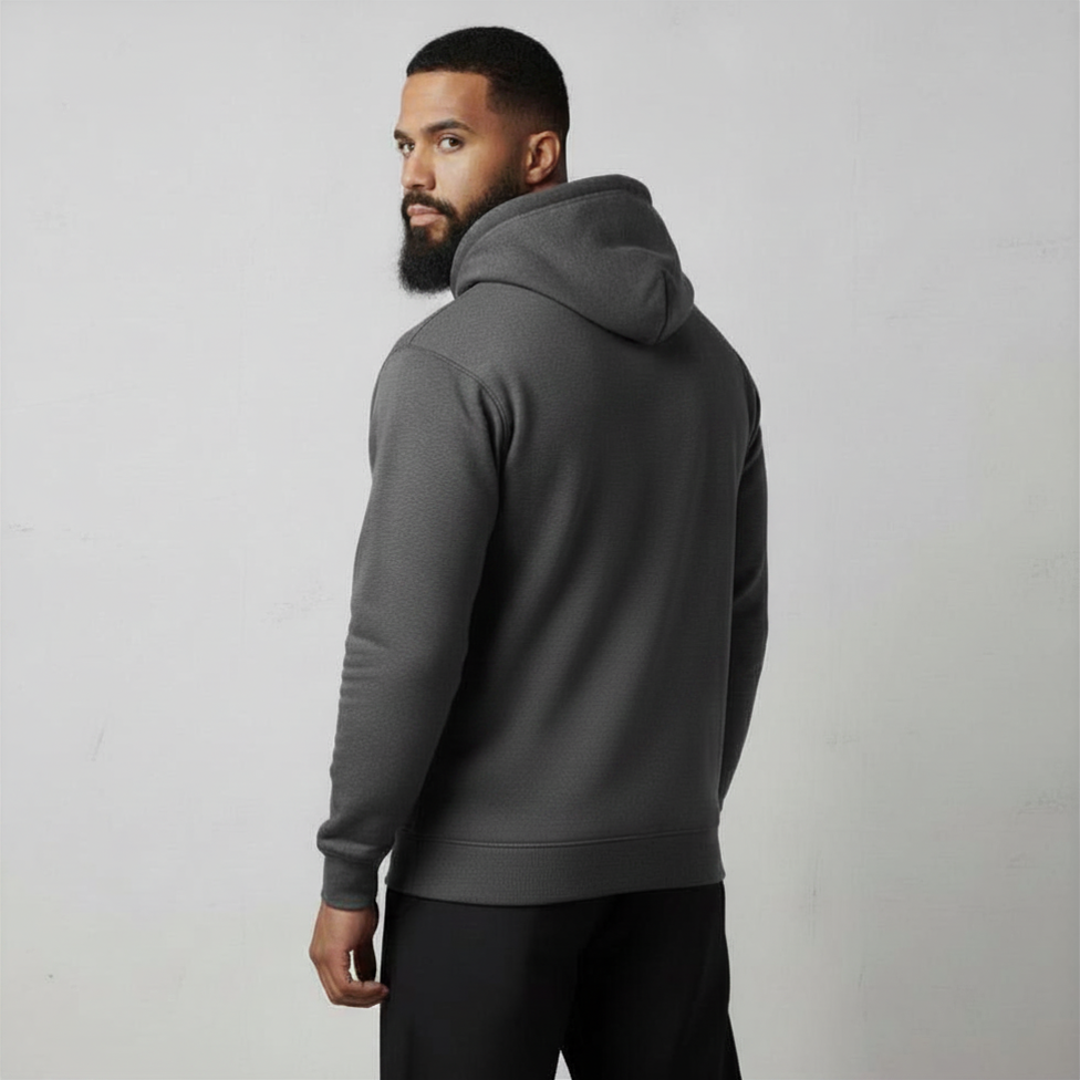 mens charcoal hoodie