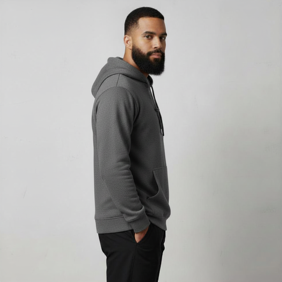 mens charcoal hoodie