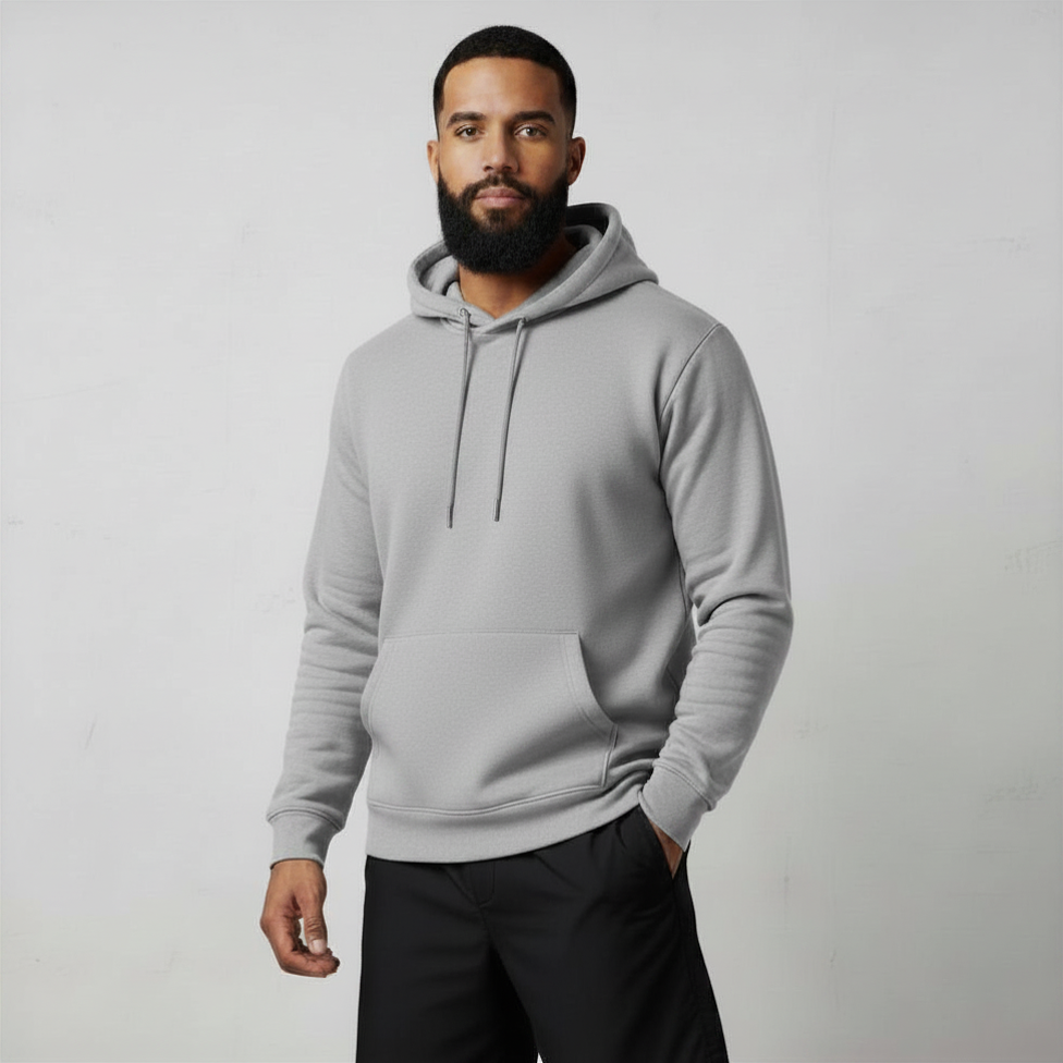 mens grey hoodie