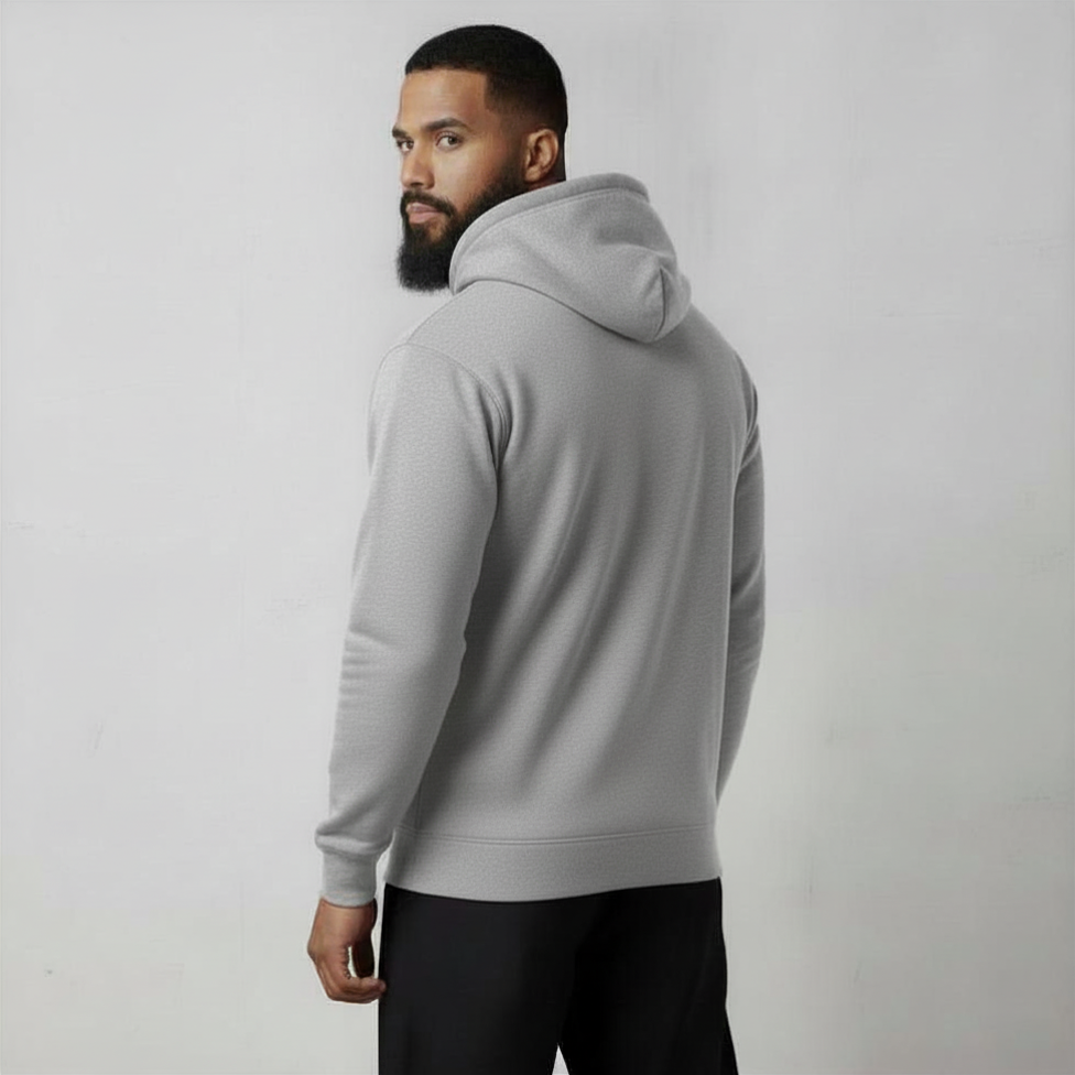 mens grey hoodie