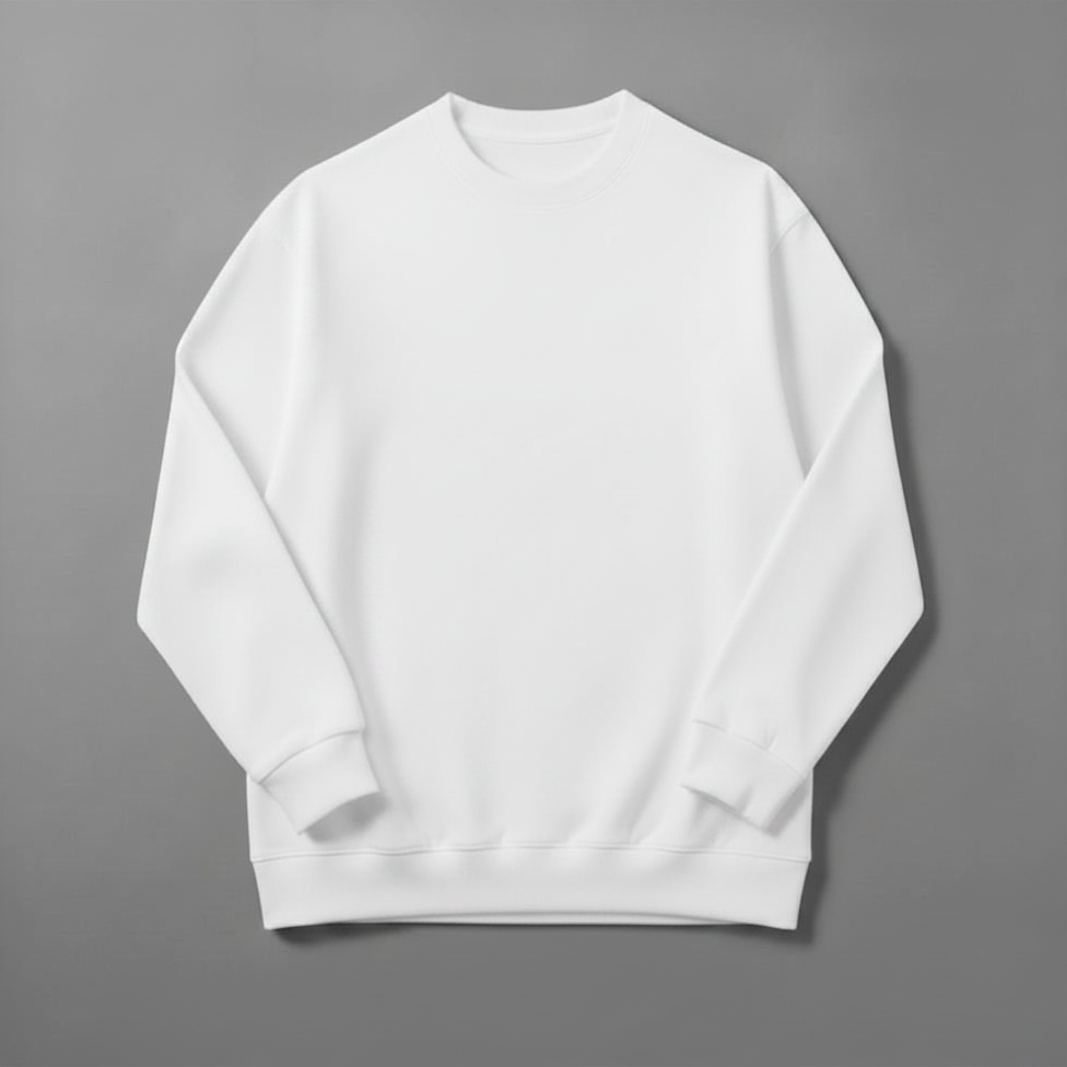 mens white sweatshirt